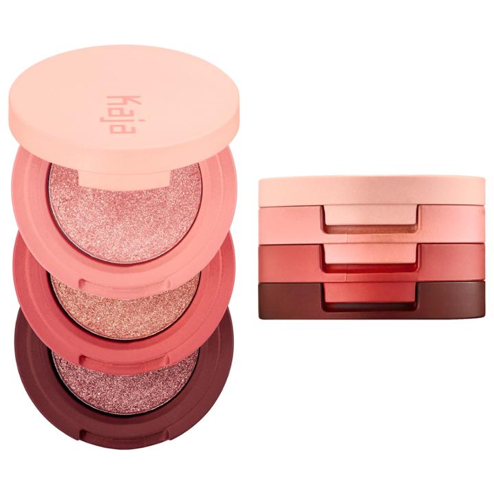 Kaja Beauty Bento Bouncy Shimmer Eyeshadow Trio Orange Blossom 3 X 0.03 Oz/ 0.9 G