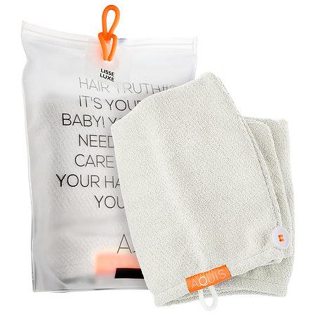 Aquis Lisse Luxe Hair Turban White