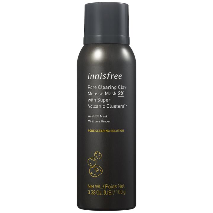Innisfree (super Volcanic Clusters) Pore Clearing Clay Mousse Mask 3.38 Oz/ 100 G