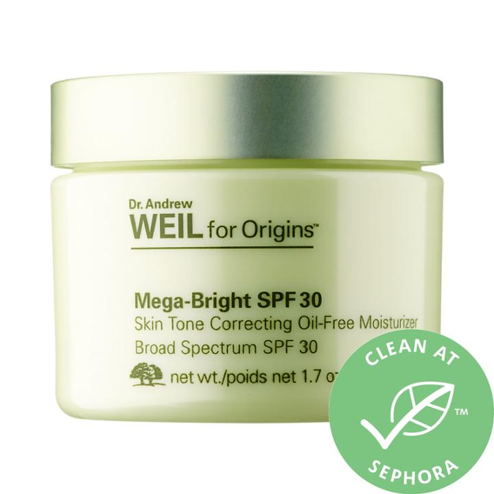 Origins Dr. Andrew Weil For Origins Mega-bright Spf 30 Skin Tone Correcting Oil-free Moisturizer 1.7 Oz/ 50 Ml