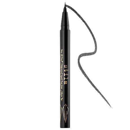 Stila Stay All Day(r) Waterproof Liquid Eye Liner - Micro Tip Intense Black .016 Oz / 0.5 Ml