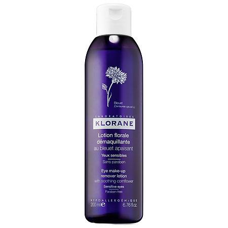 Klorane Eye Make-up Remover Lotion With Soothing Cornflower 3.38 Oz/ 100 Ml