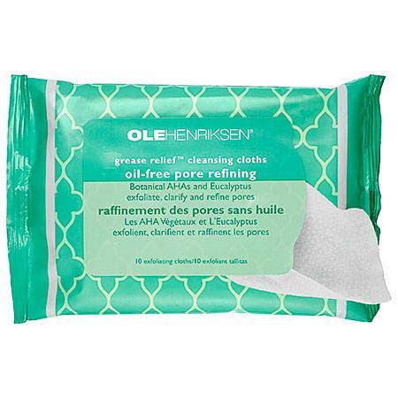 Ole Henriksen Grease Relief(tm) Cleansing Cloths: Oil-free Pore Refining 10 Quilted Cloths