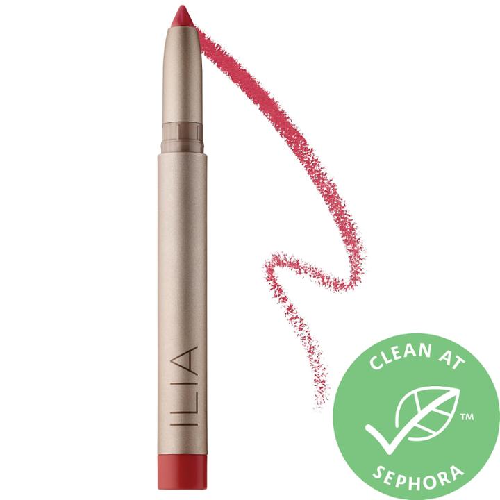 Ilia Satin Cream Lip Crayon 99 Red Balloons