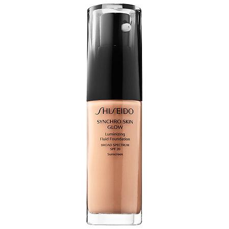 Shiseido Synchro Skin Glow Luminizing Fluid Foundation Broad Spectrum Spf 20 Rose 4 1 Oz/ 30 Ml