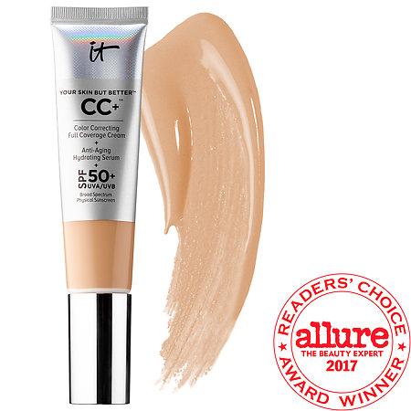 It Cosmetics Your Skin But Better(tm) Cc+(tm) Cream With Spf 50+ Medium 1.08 Oz/ 32 Ml