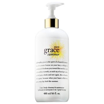Philosophy Pure Grace Summer 2-in-1 Body Cleanser & Moisturizer 16 Oz