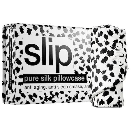 Slip Silk Pillowcase - Standard/queen Black + White Leopard