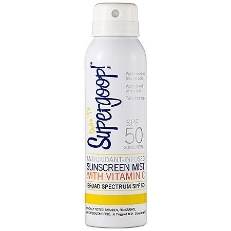 Supergoop! Antioxidant-infused Sunscreen Mist With Vitamin C Broad Spectrum Spf 50 3 Oz