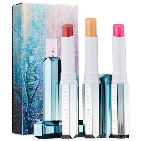 Fenty Beauty By Rihanna Frosted Metal Lipstick Set Snow Daze 3 X 0.65 Oz/ 1.9 G