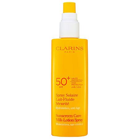 Clarins 50+ Sunscreen Care Milk-lotion Spray 5.3 Oz