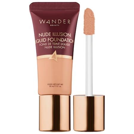 Wander Beauty Nude Illusion Liquid Foundation Golden Medium 1.01 Oz/ 30 Ml