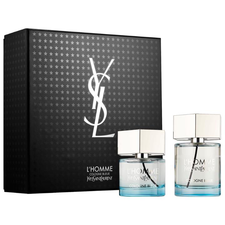 Yves Saint Laurent L'homme Cologne Bleu Set 3.3 Oz/ 100 Ml & 2 Oz/ 60 Ml