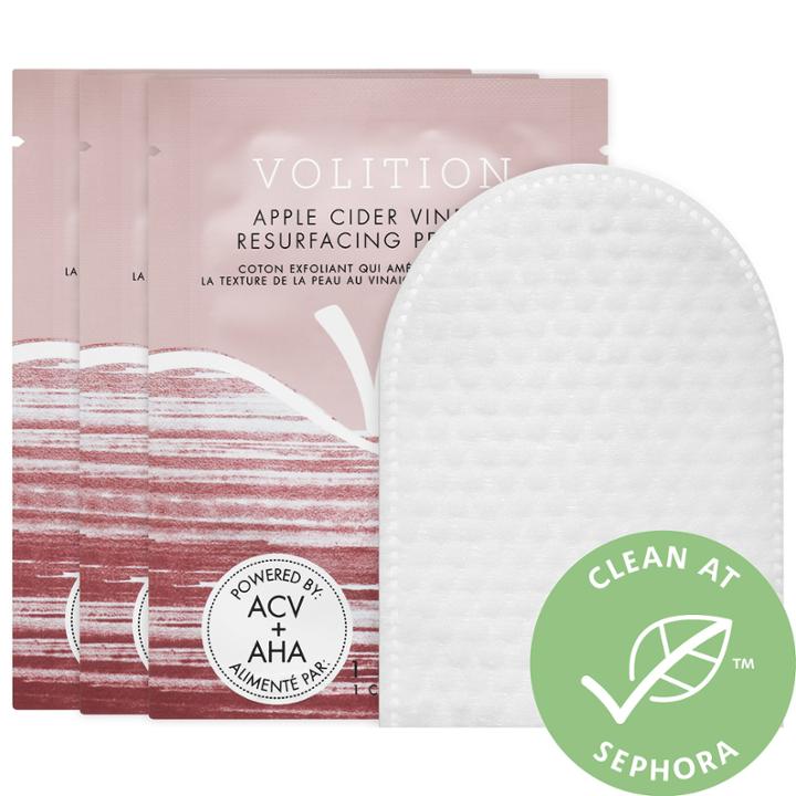 Volition Beauty Apple Cider Vinegar Resurfacing Peel Pads Mini 3 Pads