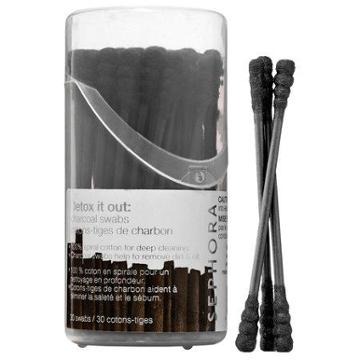 Sephora Collection Detox It Out: Charcoal Swabs 30 Swabs ( 3"l)