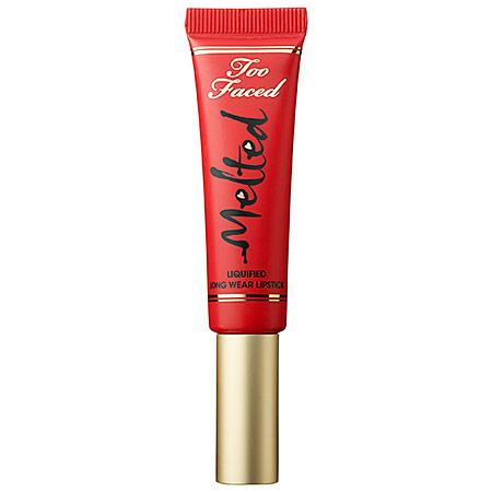Too Faced Melted Liquified Long Wear Lipstick Melted Strawberry 0.4 Oz/ 12 Ml