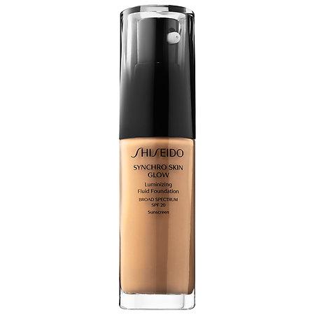 Shiseido Synchro Skin Glow Luminizing Fluid Foundation Broad Spectrum Spf 20 Neutral 5 1 Oz/ 30 Ml