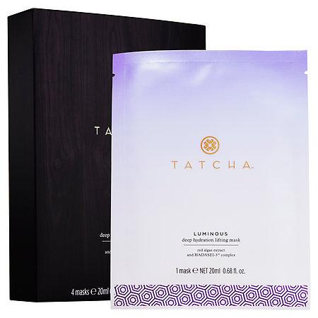 Tatcha Luminous Deep Hydration Lifting Mask 4 X 0.68 Oz Masks/ 4 X 20 Ml Masks