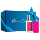 Atelier Cologne Pacific Lime Cologne Absolue Pure Perfume + Leather Case Set 1 Oz/ 30 Ml