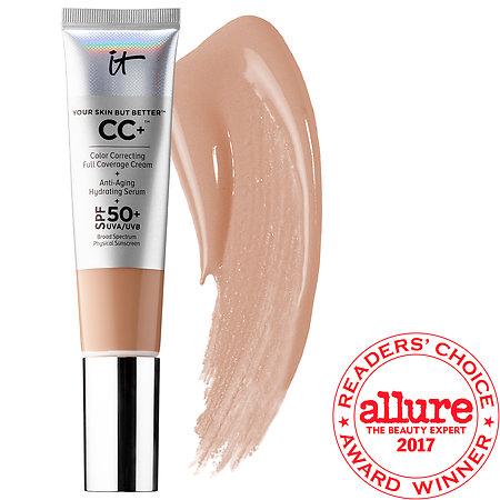 It Cosmetics Your Skin But Better(tm) Cc+(tm) Cream With Spf 50+ Medium Tan 1.08 Oz/ 32 Ml