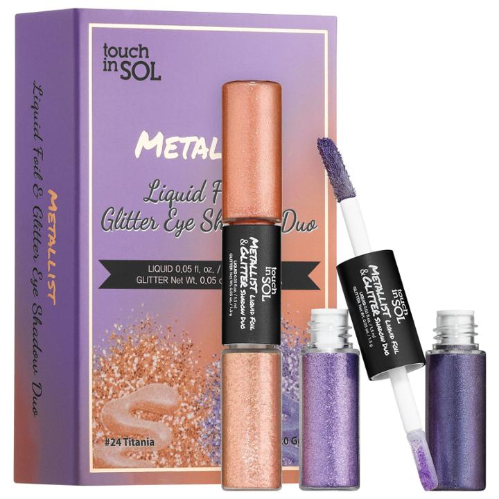 Touch In Sol Metallist Liquid Foil & Glitter Eyeshadow Duo Mini Kit