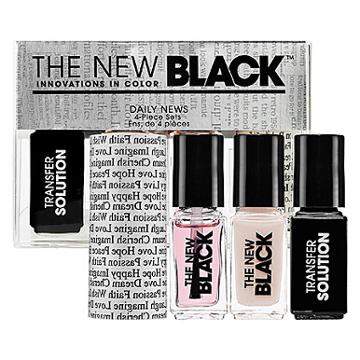 The New Black Typography 4-piece Nail Polish Set Daily News