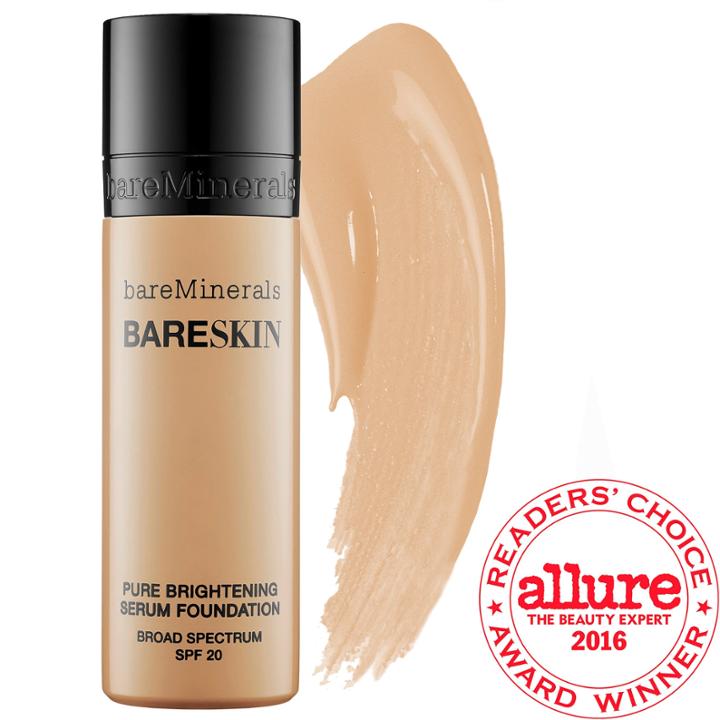 Bareminerals Bareskin Pure Brightening Serum Foundation Broad Spectrum Spf 20 Bare Nude 09 1 Oz
