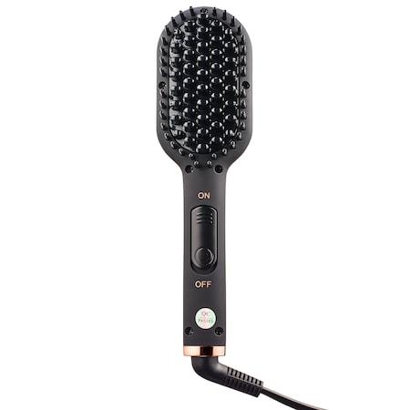 Amika Polished Perfection Mini Straightening Brush Holographic