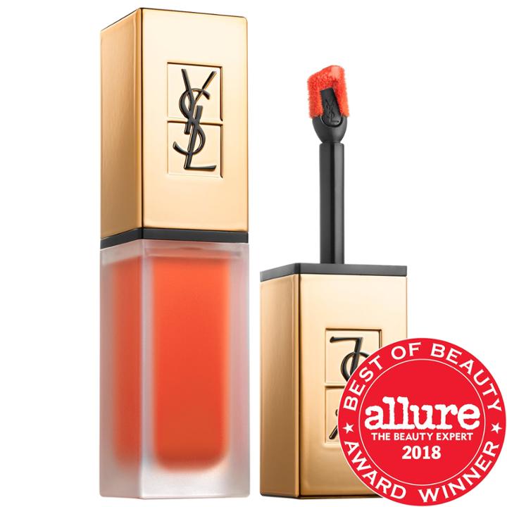 Yves Saint Laurent Tatouage Couture Liquid Matte Lip Stain 2 Crazy Tangerine .20 Oz/ 6 Ml