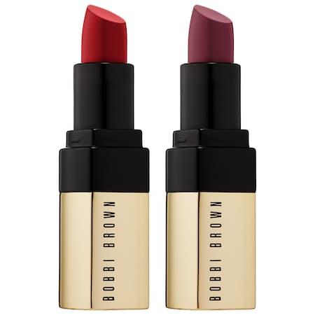 Bobbi Brown Luxe Lipstick Mini Set Neutral Rose/ Hibiscus 2 X 0.06 Oz/ 1.8 G