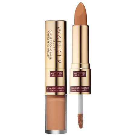 Wander Beauty Dualist Matte And Illuminating Concealer Deep Stick - 0.16 Oz/ 4.5 G, Liquid - 0.12 Oz/ 3.5 G