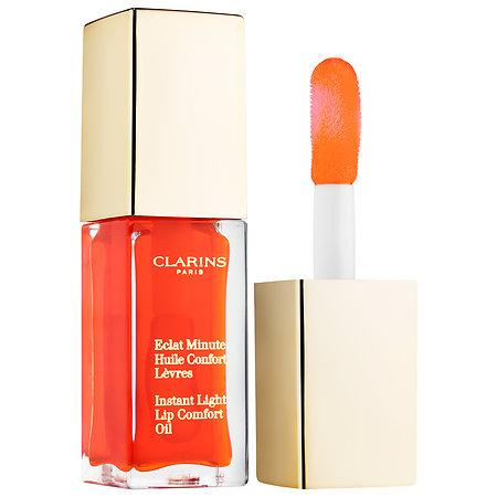 Clarins Instant Light Lip Comfort Oil Tangerine 0.1 Oz/ 7 Ml