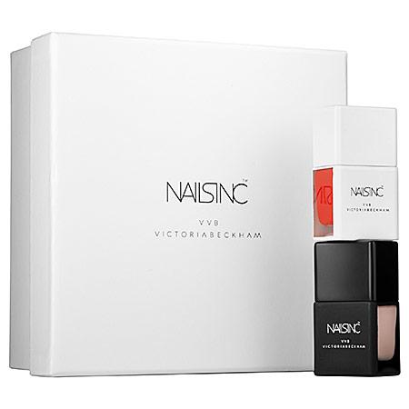 Nails Inc. Victoria, Victoria Beckham For Nails Inc. Duo Collection Jude Red/bamboo White 2 X 0.47 Oz