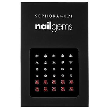Sephora By Opi Nail Embellishment Stickers Snow/round/cherry 1 Set