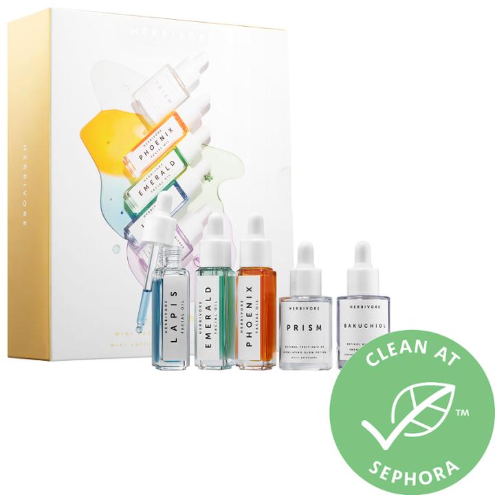 Herbivore Jewel Box Mini Facial Oil + Serum Set