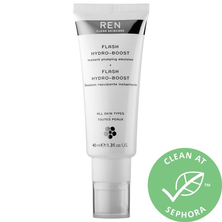 Ren Clean Skincare Flash Hydro-boost Instant Plumping Emulsion 1.3 Oz/ 38 Ml