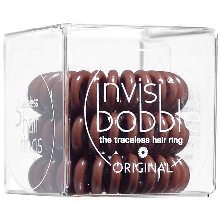 Invisibobble Original The Traceless Hair Ring Pretzel Brown 3 Traceless Hair Rings