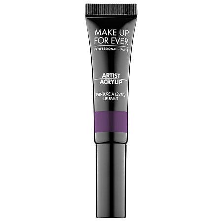 Make Up For Ever Artist Acrylip 600 Dark Purple 0.23 Oz/ 7 Ml
