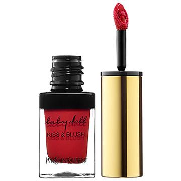 Yves Saint Laurent Baby Doll Kiss & Blush Lips & Cheeks 06 Rouge Libertine 0.33 Oz/ 10 Ml