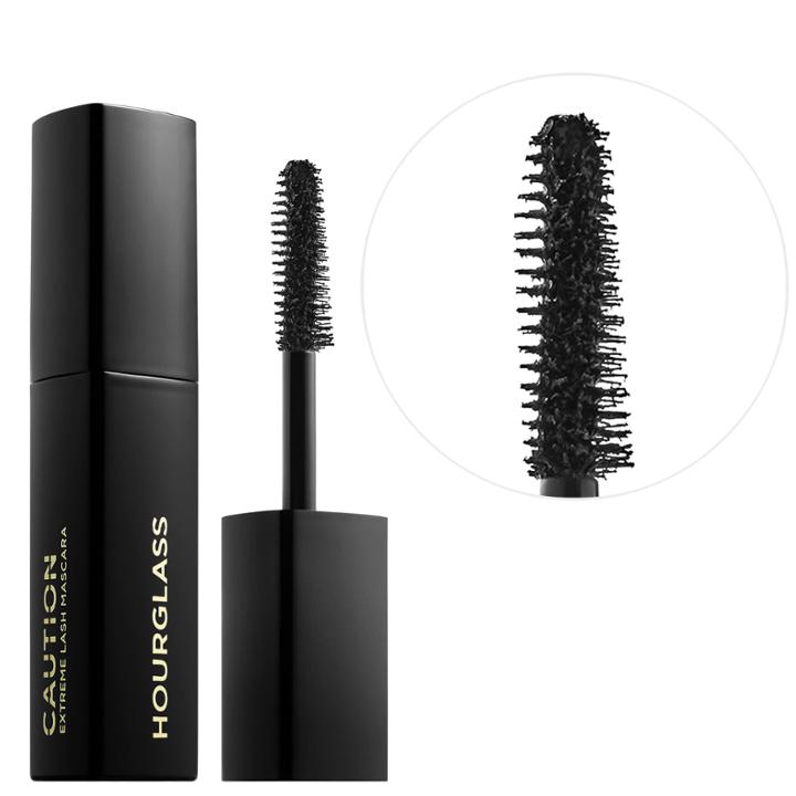 Hourglass Caution Extreme Lash Mascara Mini Size Black - 0.19 Oz