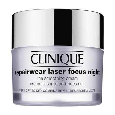 Clinique Repairwear Laser Focus Night Line Smoothing Cream For Very Dry To Dry Combination Skin 1.7 Oz/ 50 Ml
