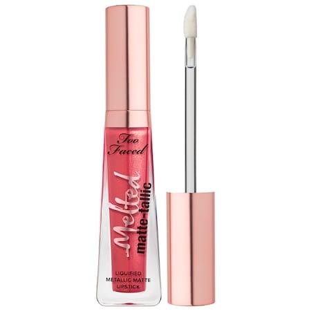 Too Faced Melted Matte-tallic Liquified Metallic Matte Lipstick Break Up, Make Up .23 Oz