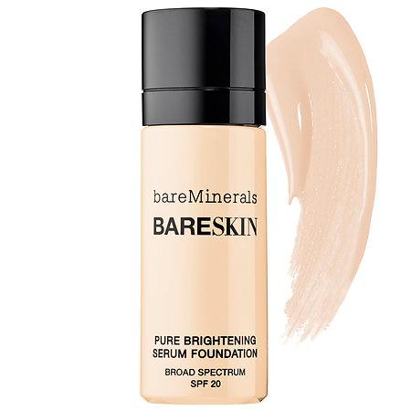 Bareminerals Bareskin(r) Pure Brightening Serum Foundation Broad Spectrum Spf 20 Bare Shell 02 0.5 Oz