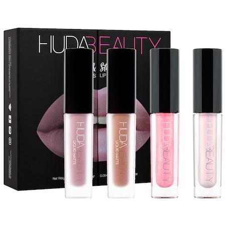 Huda Beauty Matte & Strobe Lip Set Medusa/ Flirt/ Snobby/ Enchanting