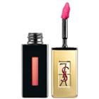 Yves Saint Laurent Rouge Pur Couture Vernis Levres Glossy Stain Rebel Nudes 109 Fuchsia Fugitive 0.20 Oz