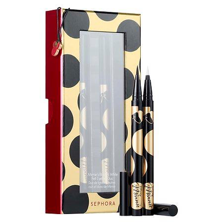 Sephora Collection Disney Minnie Beauty: Minnie's Black & White Felt Eyeliner Duo 2 X 0.009 Oz Black & White Felt Eyeliner Duo