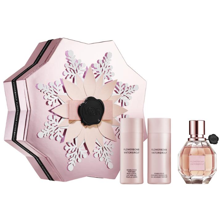 Viktor & Rolf Flowerbomb Flowerflake Set 3 X 1.7 Oz/ 50 Ml