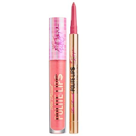 Too Faced Polite Lips Color And Gloss Lip Kit