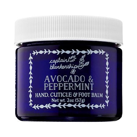 Captain Blankenship Avocado & Peppermint Hand, Cuticle & Foot Balm 2 Oz