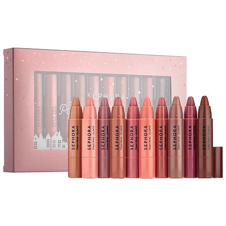 Sephora Collection Paint The Town Nude Lip Pencil Set 10 X 0.05 Oz/ 1.4 G